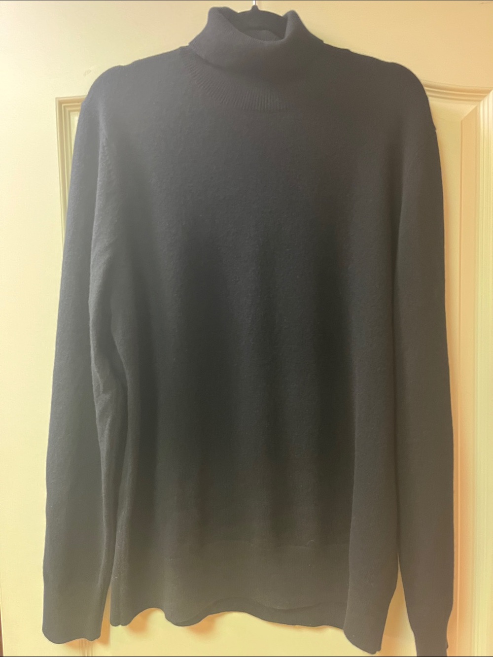 Brooks Brothers 3-Ply Cashmere Turtleneck Sweater Black XL